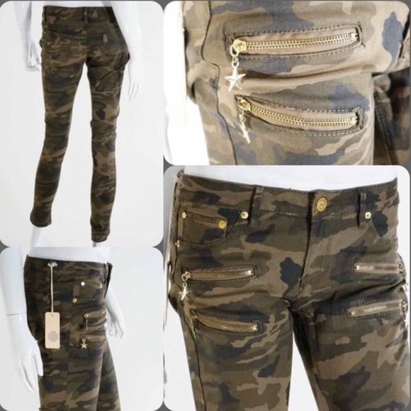 LAST PAIR‼️Army Camo Ankle Cropped Skinny Pants - Picture 4 of 4